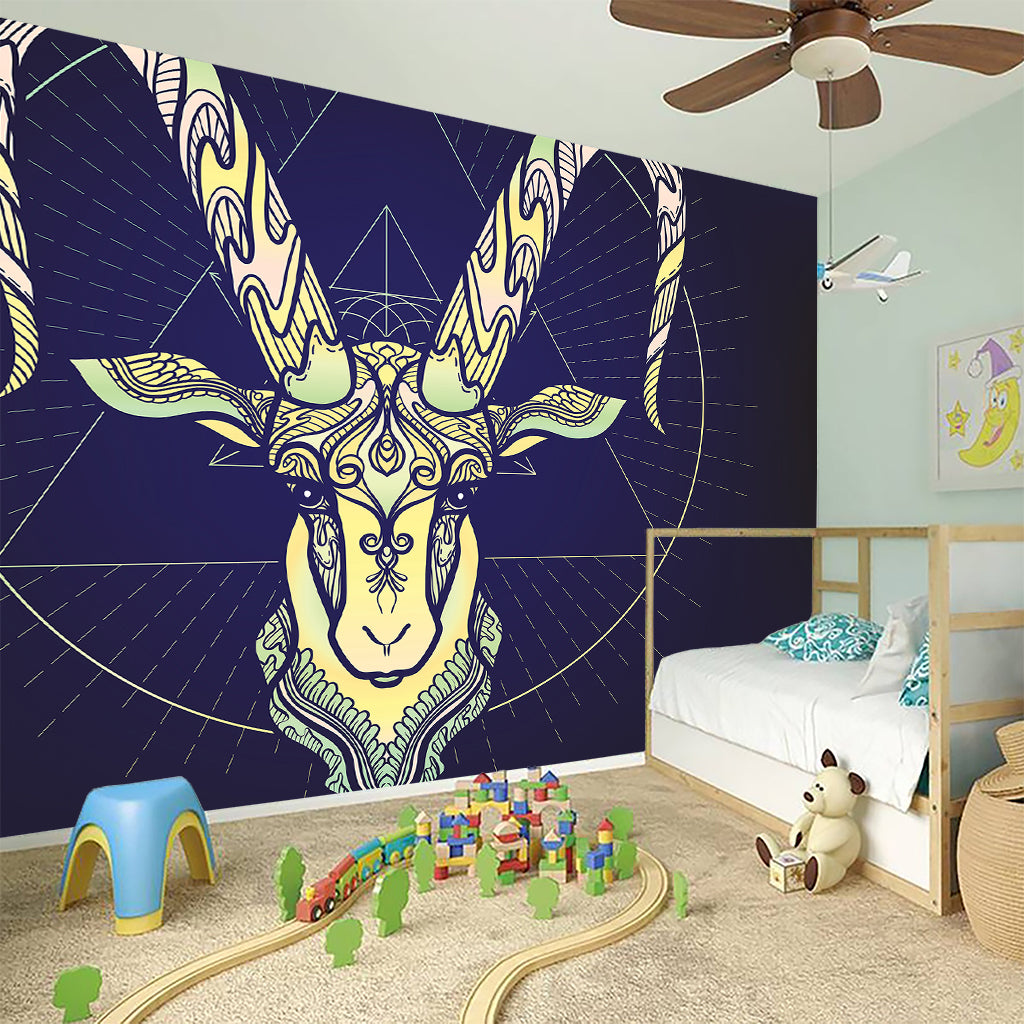 Astrological Capricorn Sign Print Wall Sticker