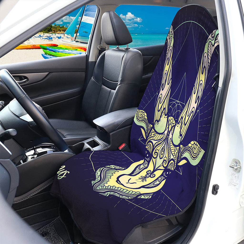 Astrological Capricorn Sign Print Waterproof Car Seat Cover