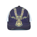 Astrological Capricorn Sign Print White Mesh Trucker Hat