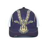 Astrological Capricorn Sign Print White Mesh Trucker Cap