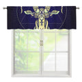 Astrological Capricorn Sign Print Window Valance