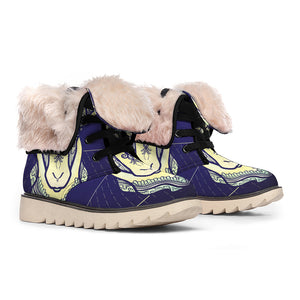 Astrological Capricorn Sign Print Winter Boots