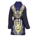 Astrological Capricorn Sign Print Women's Bathrobe