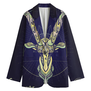 Astrological Capricorn Sign Print Women's Blazer