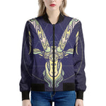 Astrological Capricorn Sign Print Women's Bomber Jacket