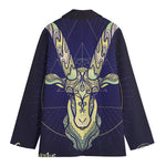 Astrological Capricorn Sign Print Women's Cotton Blazer