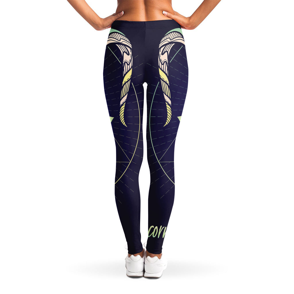 Astrological Capricorn Sign Print Women's Leggings