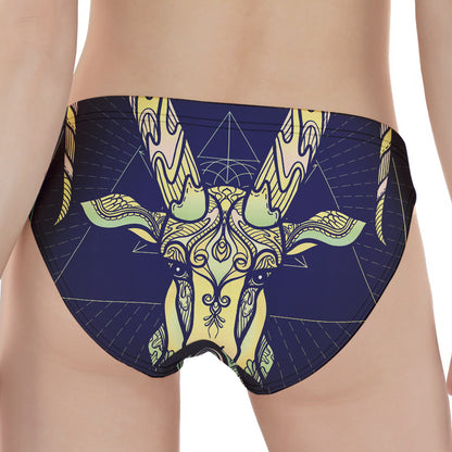 Astrological Capricorn Sign Print Women's Panties