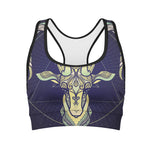 Astrological Capricorn Sign Print Women's Sports Bra