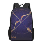 Astrological Sagittarius Sign Print 17 Inch Backpack