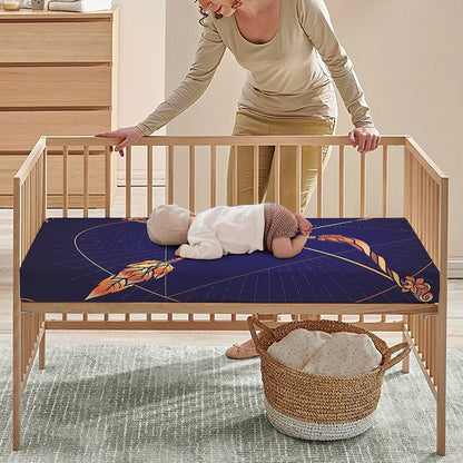 Astrological Sagittarius Sign Print Baby Crib Sheet