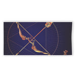 Astrological Sagittarius Sign Print Beach Towel