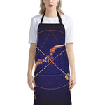 Astrological Sagittarius Sign Print Bib Apron With Pocket