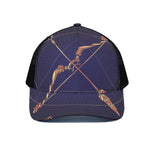 Astrological Sagittarius Sign Print Black Mesh Trucker Cap