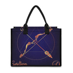 Astrological Sagittarius Sign Print Canvas Tote Bag
