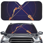 Astrological Sagittarius Sign Print Car Windshield Sun Shade