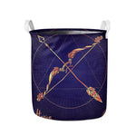 Astrological Sagittarius Sign Print Collapsible Laundry Basket