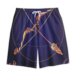 Astrological Sagittarius Sign Print Cotton Shorts