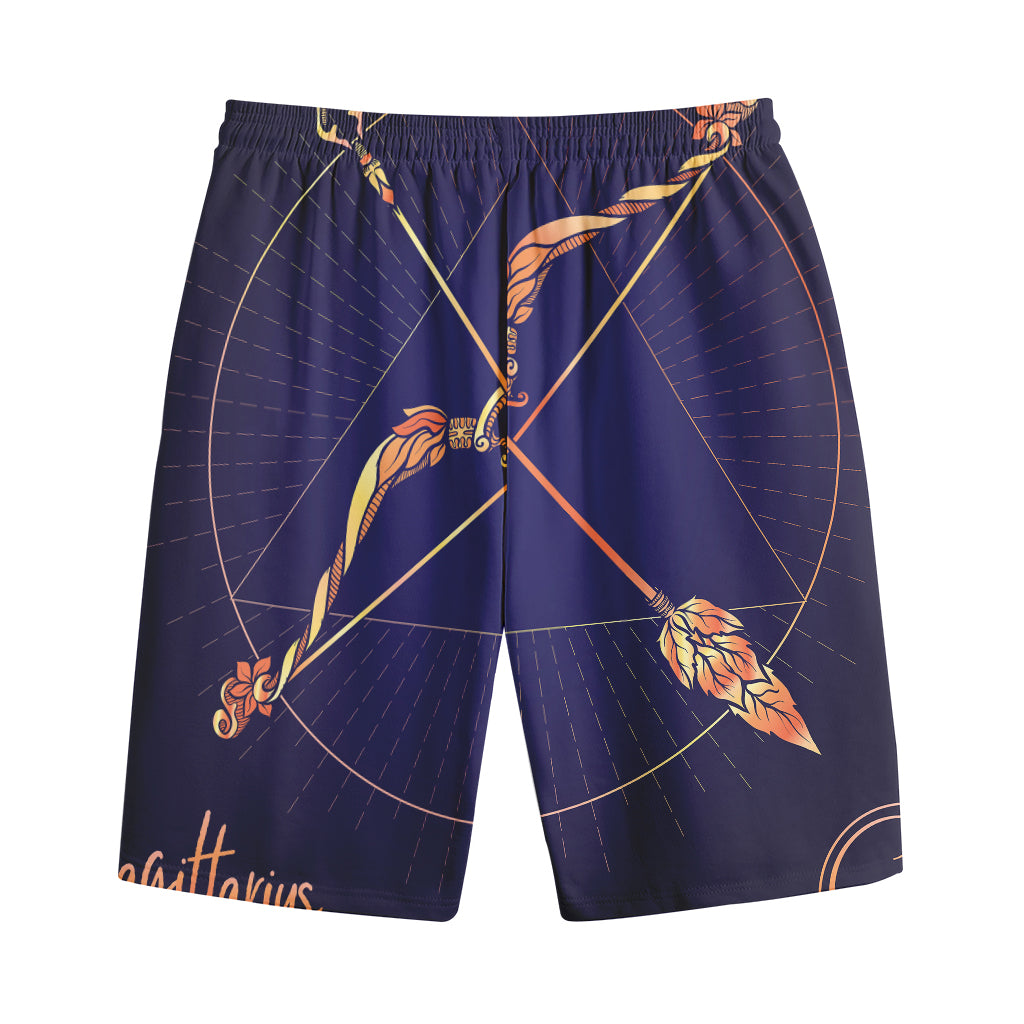 Astrological Sagittarius Sign Print Cotton Shorts
