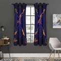 Astrological Sagittarius Sign Print Grommet Curtain Panels