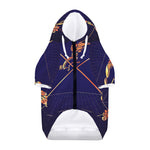 Astrological Sagittarius Sign Print Dog Zip Up Hoodie