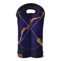 Astrological Sagittarius Sign Print Double Neoprene Wine Tote