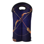 Astrological Sagittarius Sign Print Double Neoprene Wine Tote