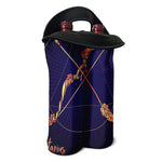 Astrological Sagittarius Sign Print Double Neoprene Wine Tote