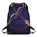 Astrological Sagittarius Sign Print Drawstring Backpack