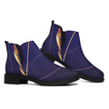 Astrological Sagittarius Sign Print Flat Ankle Boots