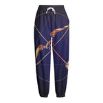 Astrological Sagittarius Sign Print Fleece Lined Knit Pants