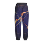 Astrological Sagittarius Sign Print Fleece Lined Knit Pants