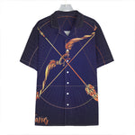 Astrological Sagittarius Sign Print Hawaiian Shirt