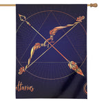 Astrological Sagittarius Sign Print House Flag