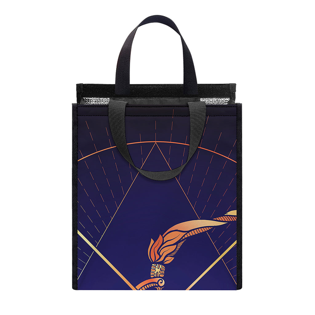 Astrological Sagittarius Sign Print Insulated Lunch Tote