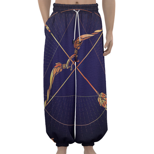 Astrological Sagittarius Sign Print Lantern Pants
