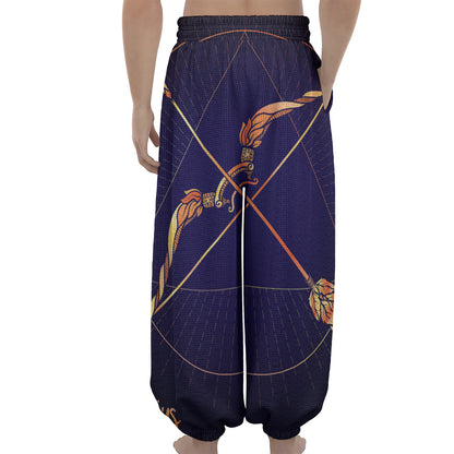 Astrological Sagittarius Sign Print Lantern Pants