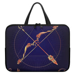 Astrological Sagittarius Sign Print Laptop Sleeve With Handle