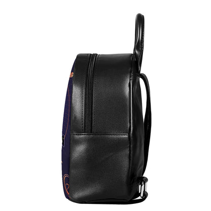 Astrological Sagittarius Sign Print Leather Backpack