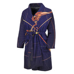Astrological Sagittarius Sign Print Men's Bathrobe
