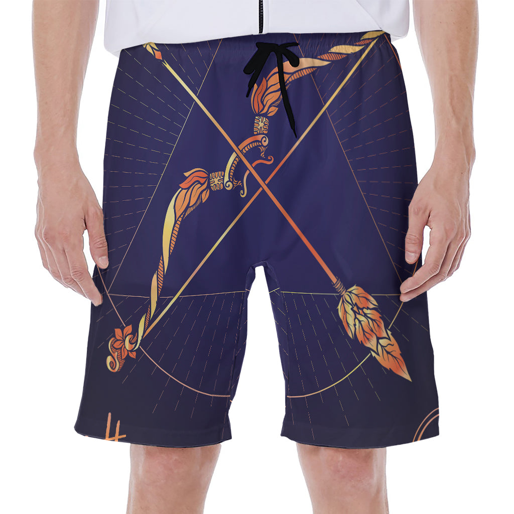 Astrological Sagittarius Sign Print Men's Beach Shorts