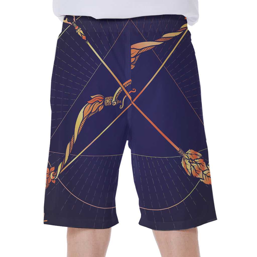 Astrological Sagittarius Sign Print Men's Beach Shorts