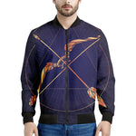 Astrological Sagittarius Sign Print Men's Bomber Jacket
