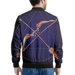 Astrological Sagittarius Sign Print Men's Bomber Jacket