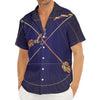 Astrological Sagittarius Sign Print Men's Deep V-Neck Shirt