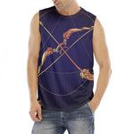 Astrological Sagittarius Sign Print Men's Fitness Tank Top