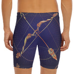Astrological Sagittarius Sign Print Men's Long Boxer Briefs