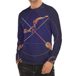 Astrological Sagittarius Sign Print Men's Long Sleeve Rash Guard