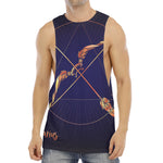 Astrological Sagittarius Sign Print Men's Muscle Tank Top