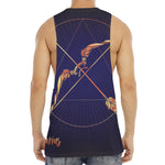 Astrological Sagittarius Sign Print Men's Muscle Tank Top